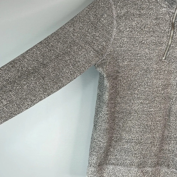 ROOTS Canada Heather Grey Whistler Quarter Zip Sweater Sweatshirt Gorpcore S - Picture 7 of 14